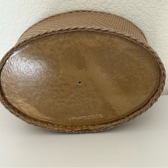 VTG 50’s Oval Poodle Wicker Sewing/Notions Basket Keepsake~Granny Chic - Picture 9 of 9